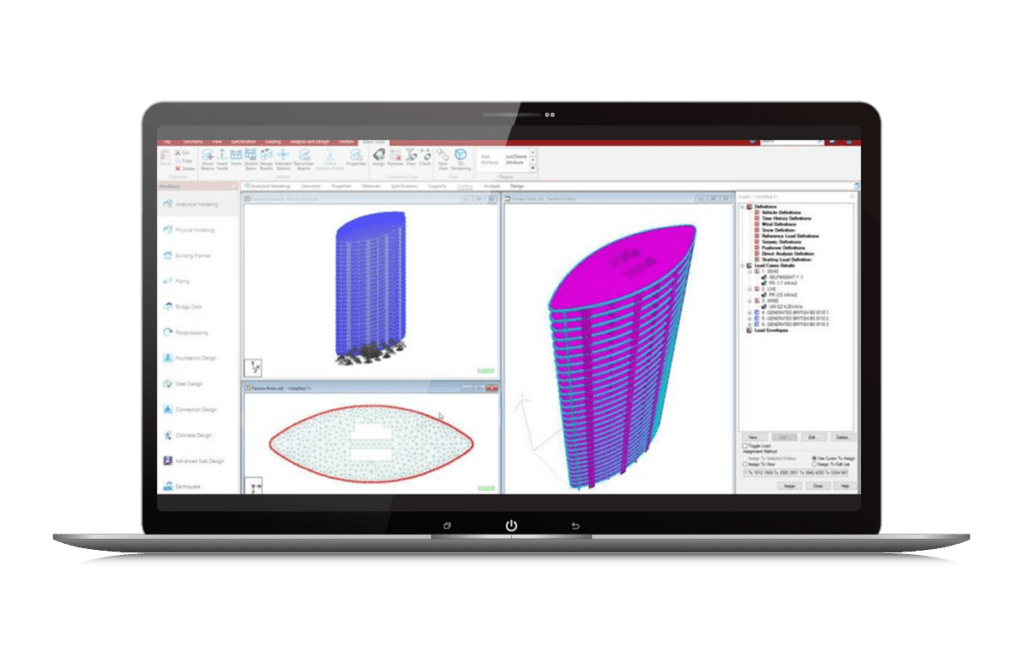 STAAD.Pro screenshot | Bentley Systems | Infrastructure Engineering Software Company STAAD.Pro screenshot